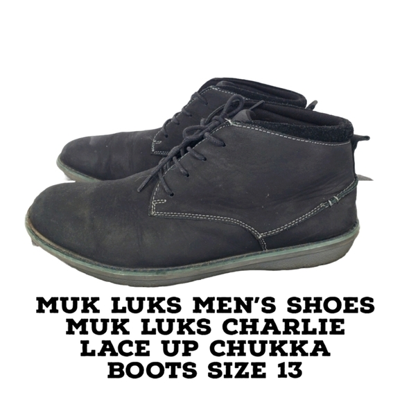 Muk Luks Men’s Shoes Muk Luks Charlie Lace Up Chukka Boots Size 13 - Picture 1 of 13